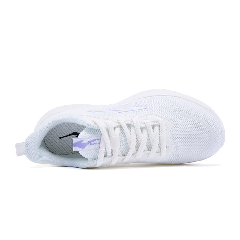 Erke Cushioning Slip Resistant Breathable Low top Casual Running Shoes Women’s Microcrystal White