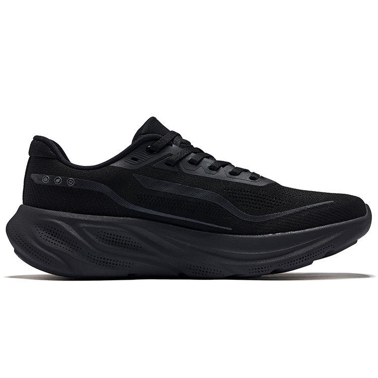 Erke Breathable Rebound Breathable And Resilient Low top Running Shoes Men’s Jet Black