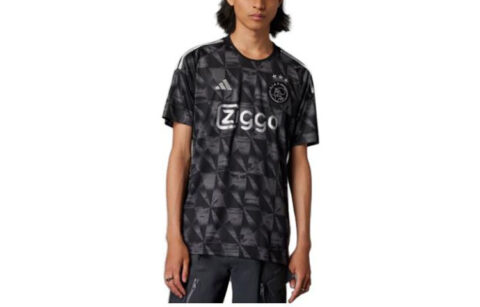 Adidas Soccer Jerseys Men's Black Moderate Straight Fit