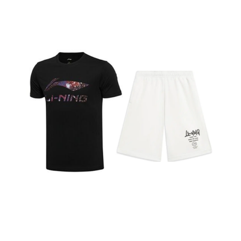 Li Ning Casual Sportswear Unisex Black+White