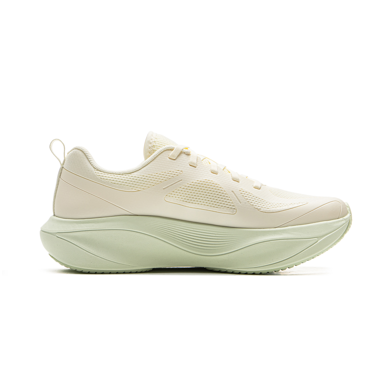 Li Ning Cushioning Slip Resistant Abrasion Resistant Support Lightweight Low top Running Shoes Women’s White Green