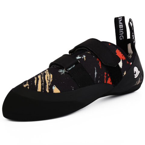 LUFU Slip Resistant And Abrasion Resistant Coverage Low top Rock Climbing Shoes Women’s Obsidian