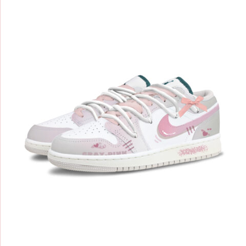 Jordan Air Jordan 1 Abrasion Resistant Abrasion Resistant Low top Vintage Unisex Light Gray