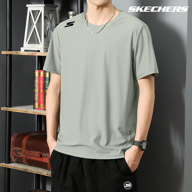 Skechers Quick Dry T Shirts Men’s Contour Color M291 Crew Neck