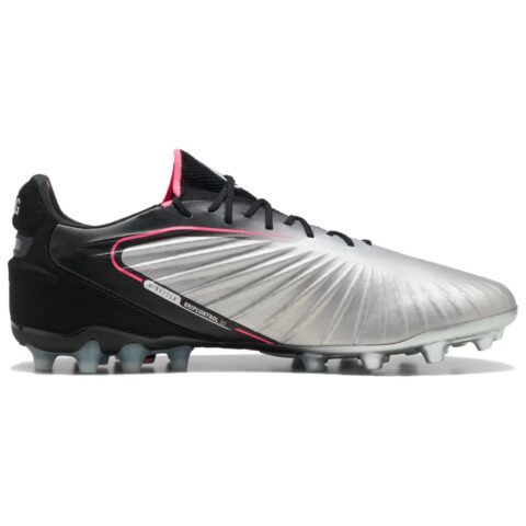 PUMA King Ultimate Comfortable Round Toe MG Multi Ground Artificial Turf Soccer Shoes Men’s Silver Black