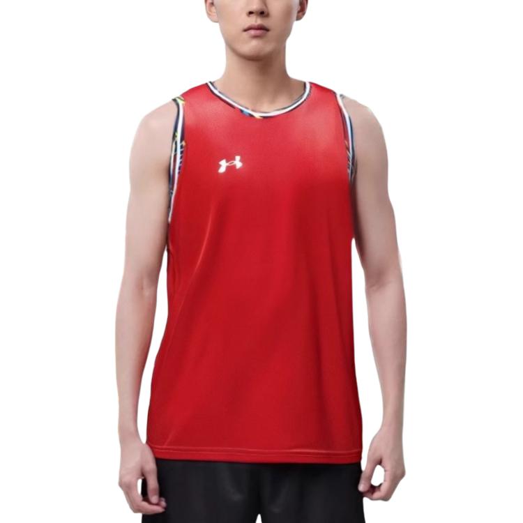 Under Armour Basketball Jersey Men’s Red/Colored Edge