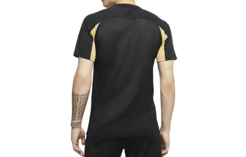 Nike Dri Fit Soccer Jerseys Men’s Black White Gold Moderate Straight Fit