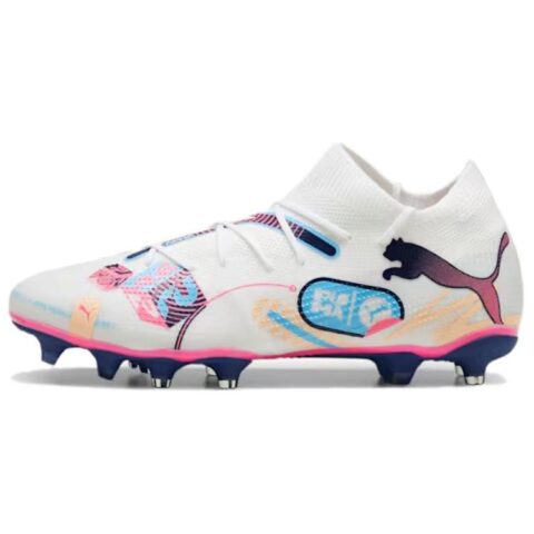 PUMA Future 7 Match Volume Up FG/AG ‘White Luminous Blue Pink’