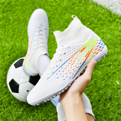 BIANSULONG Soccer Shoes Unisex Low Top Red