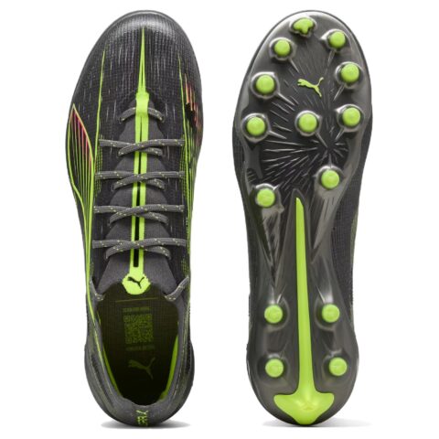 PUMA ULTRA 5 ULTIMATE AG Artificial Ground Soccer Shoes Men’s Silver Yellow