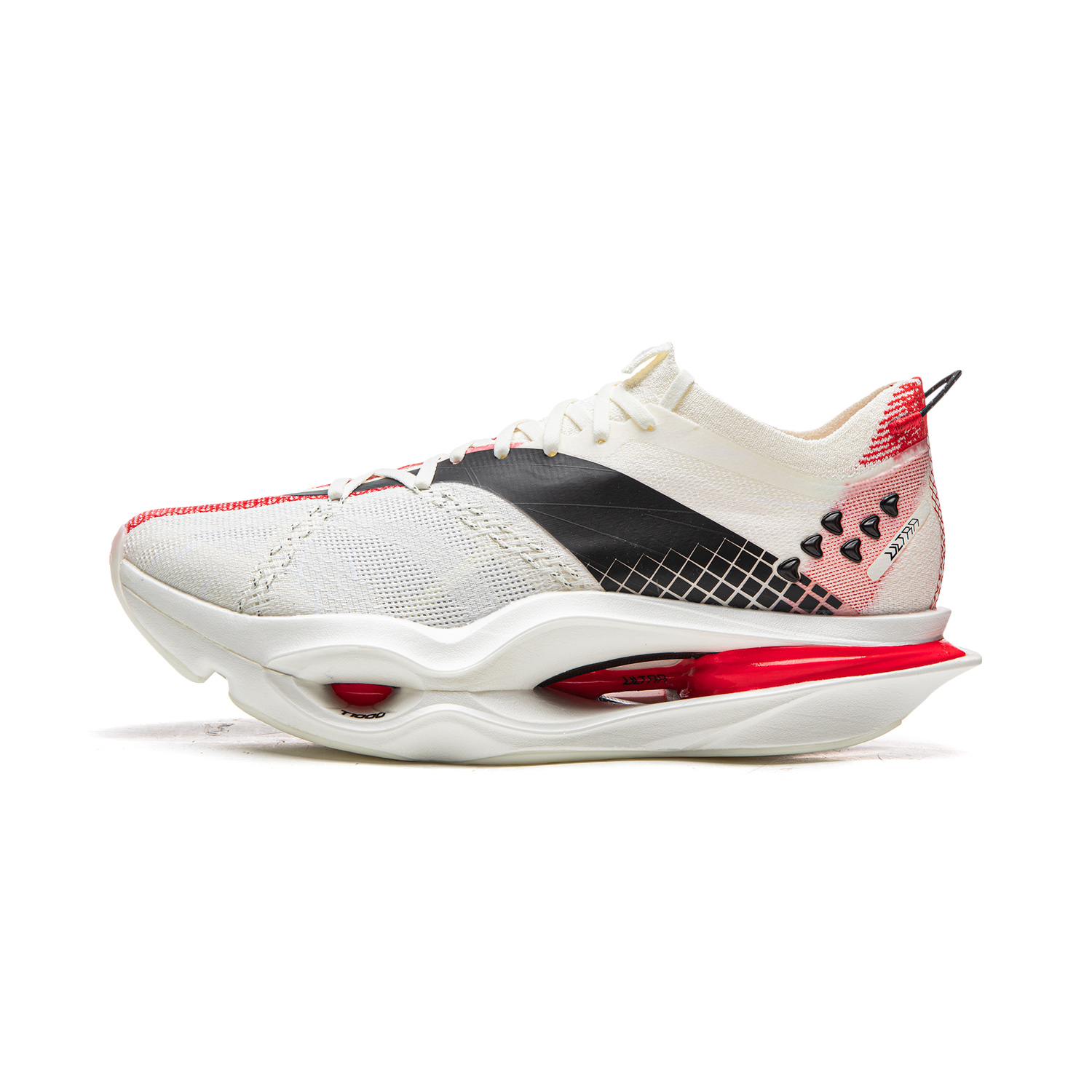 Li Ning Feidian 6 ULTRA Low top Carbon Plate Running Shoes Unisex Champagne White