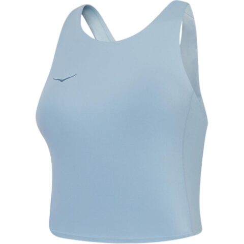HOKA ONE ONE ELARO CROP BRA Sport Vests Women's Crystal Stone Blue