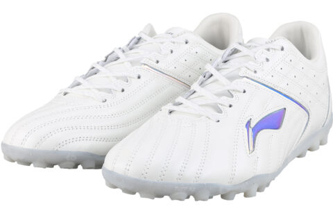 Li Ning TF Turf Artificial Turf Synthetic Leather Soccer Shoes Men’s White