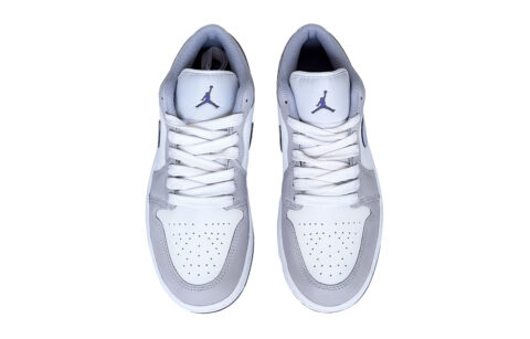 Jordan Air Jordan 1 Lunar Mail, Maris Sal Grape Cushioning Low top Vintage Basketball Shoes Men’s Purple White