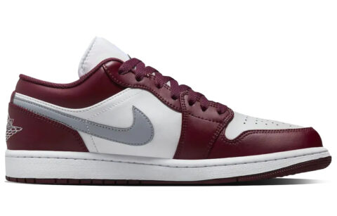 Jordan Air Jordan 1 Pulse Abrasion Resistant Low top Vintage Basketball Shoes Unisex White Red