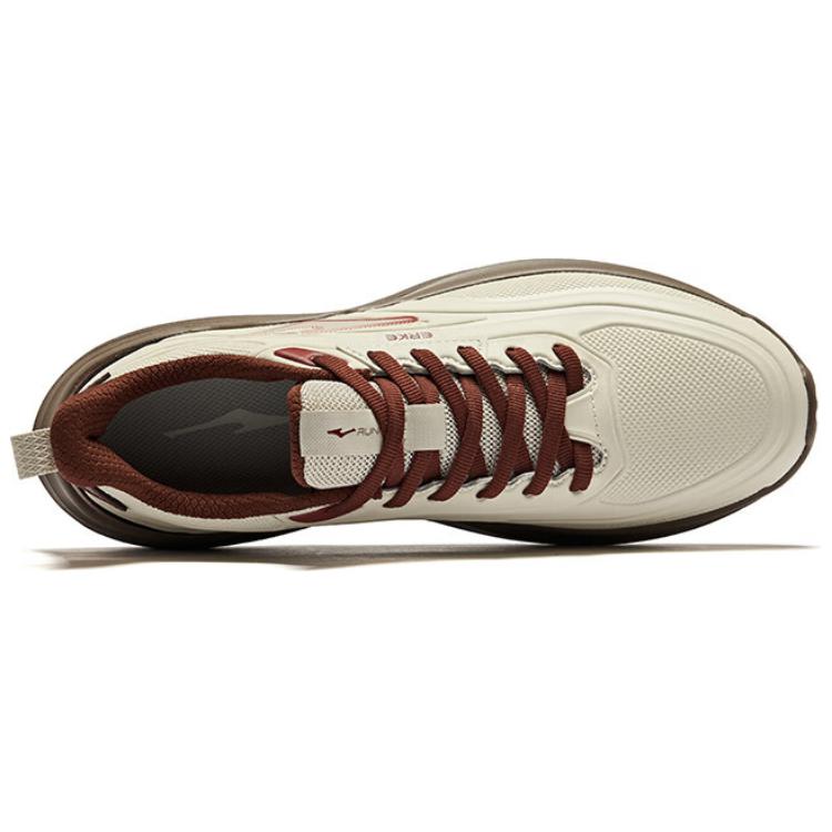 Erke Mingyu 2 Synthetic Leather Cushioning Waterproof Low top Running Shoes Men’s Gray Brown