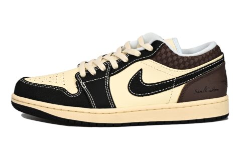 Jordan Air Jordan 1 Abrasion Resistant Breathable Abrasion Resistant Breathable Low top Vintage Basketball Shoes Men’s