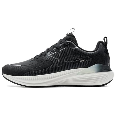 XTEP Slip Resistant Coverage Abrasion Resistant Low top Casual Running Shoes Women’s Black