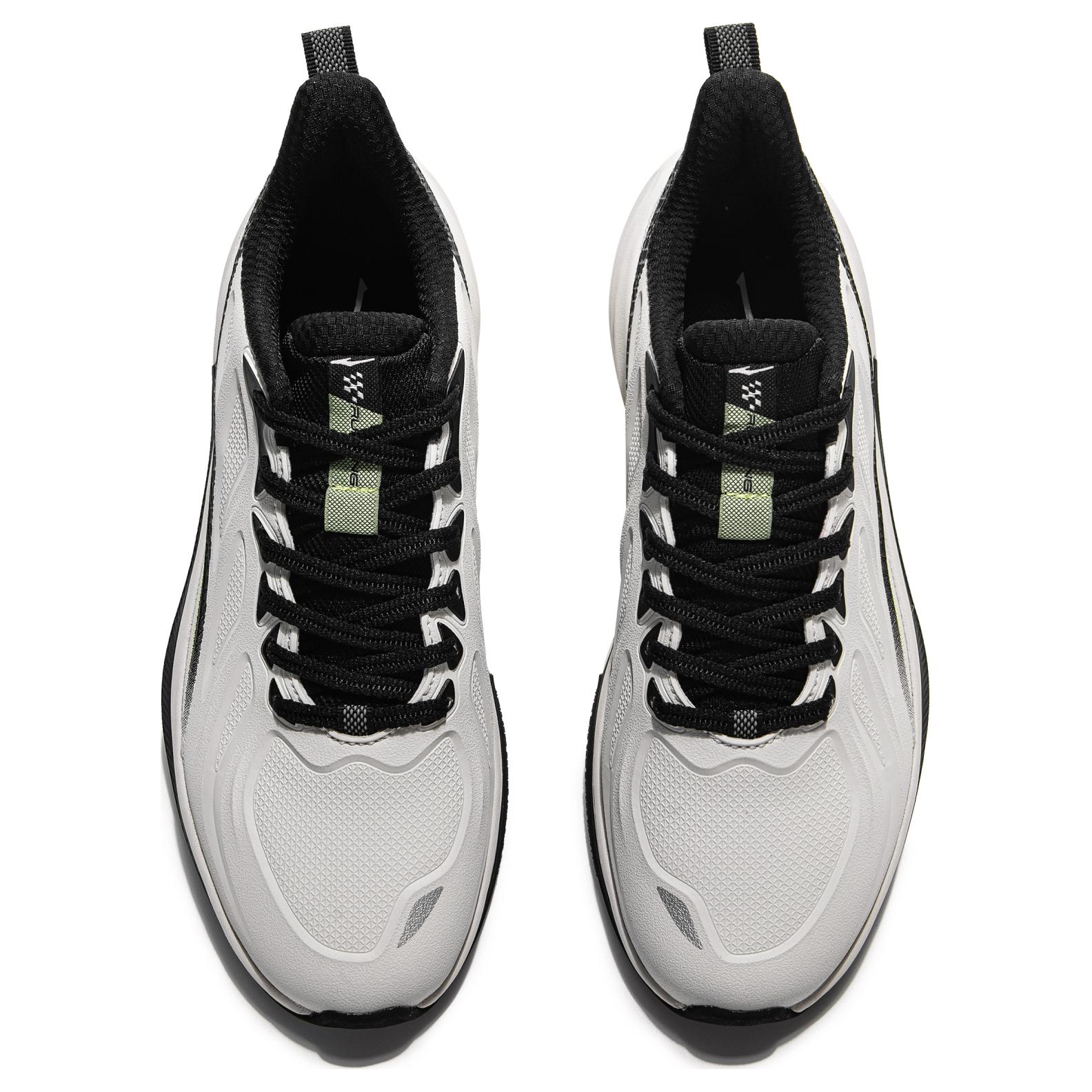 Erke Slip Resistant, Abrasion Resistant, Lightweight, Rebound Low top Running Shoes Men’s White Black