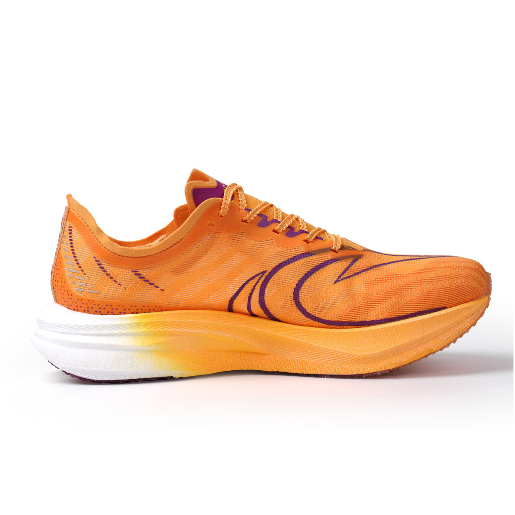 SAIQI Low top Hui Technology Running Shoes Unisex Vibrant Orange Flame