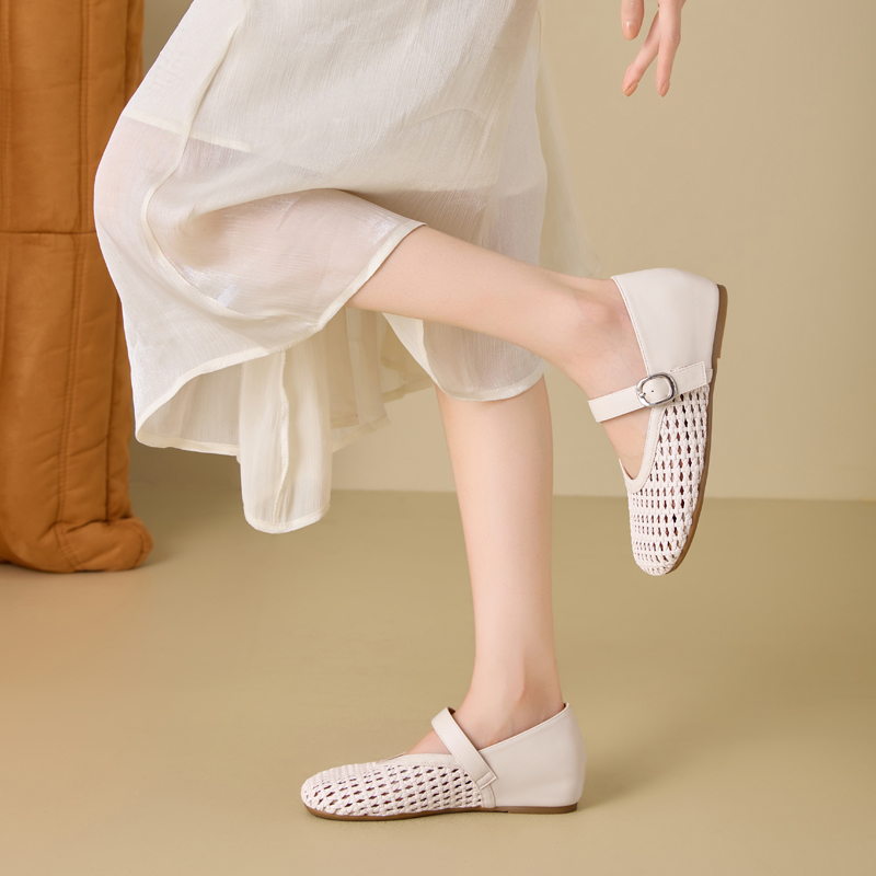 DAPHNE Pu Flat Mary Jane Shoes Women’s