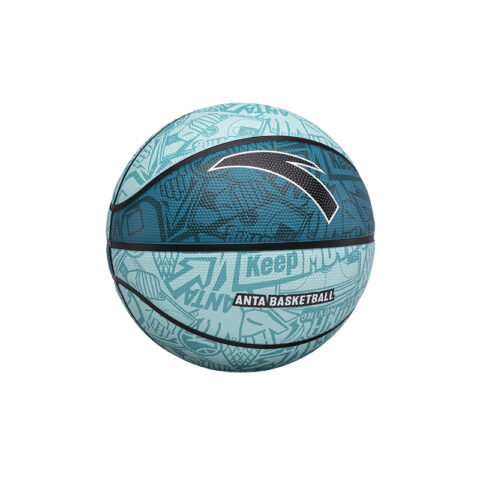 Anta Rubber Basketball Trendy Toy All Over Print Green Size 7.5 Training Unisex