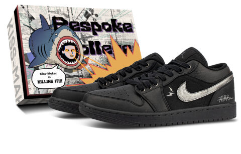 Jordan Air Jordan 1 Low top Vintage Basketball Shoes Unisex Black