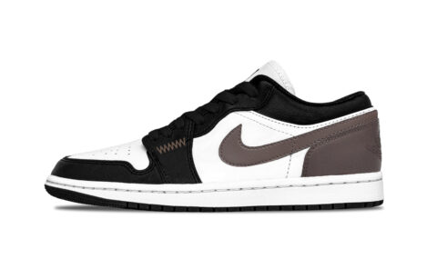 Jordan Air Jordan 1 Maillard Style Cocoa Abrasion Resistant Low top Vintage Basketball Shoes Unisex Black Brown