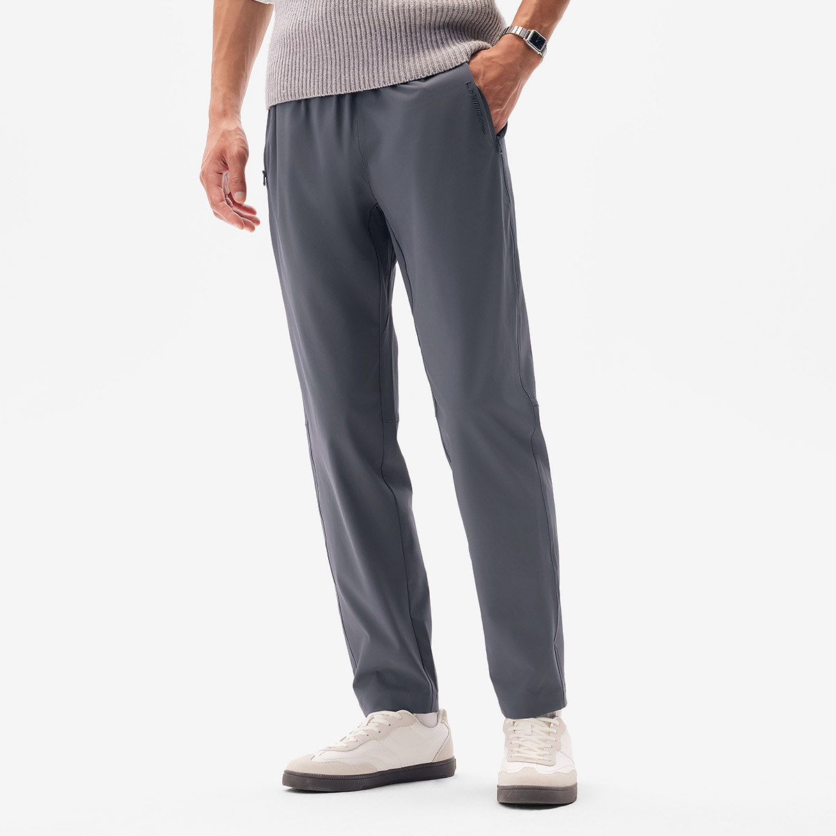 Li Ning Fitness Series Sports Pants Men’s Thunderstorm Gray