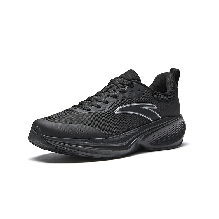 Anta Cloud Path Running Shoes Men's Basic Black/Metal Titanium