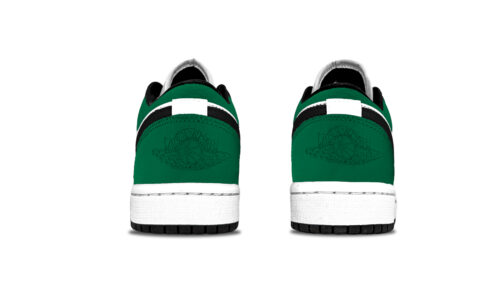 Jordan Air Jordan 1 Green Toes Abrasion Resistant Abrasion Resistant Low top Vintage Basketball Shoes Unisex Jasper