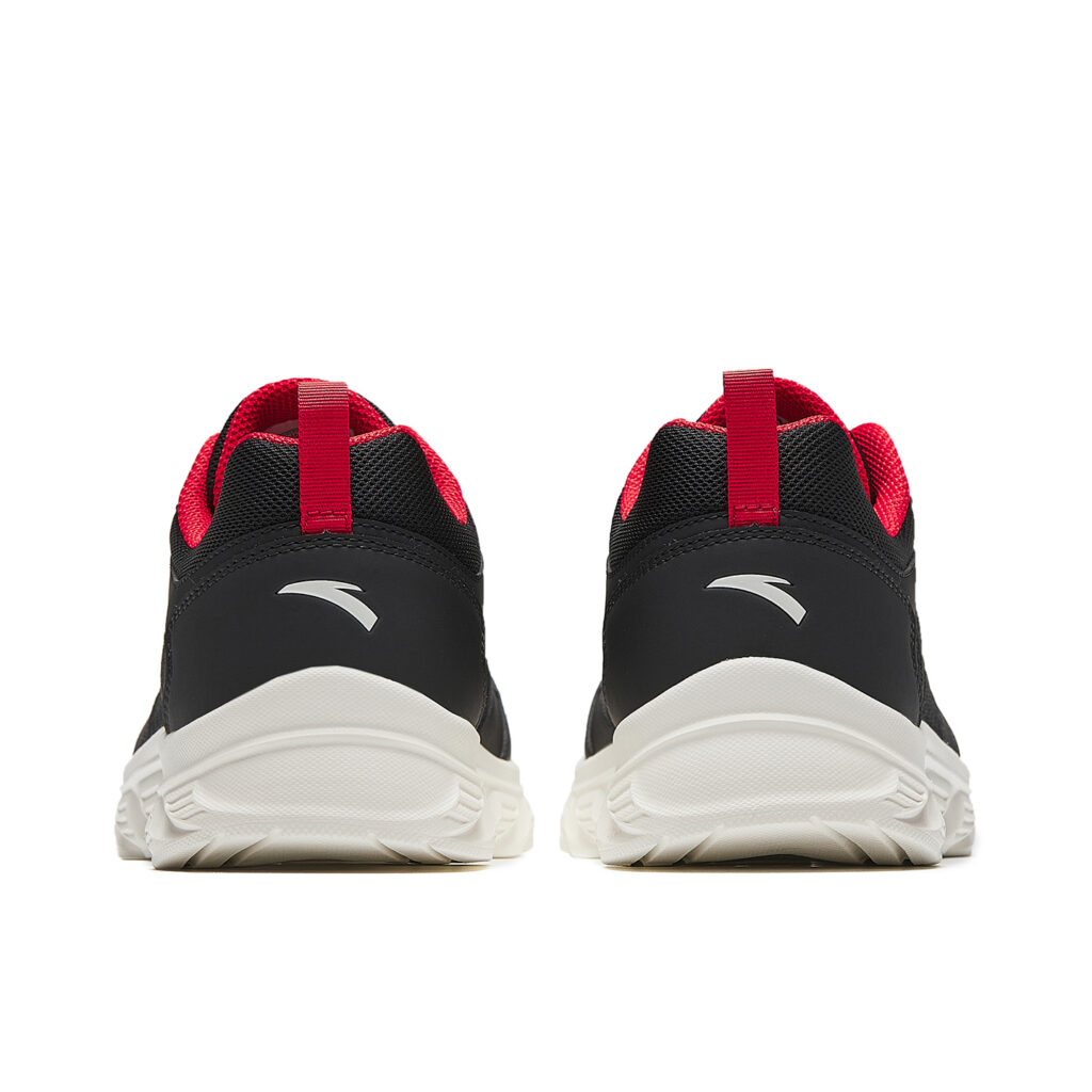 Anta Cushioning Breathable Cushioning Breathable Low top Casual Running Shoes Men’s Basic Black Classic Red