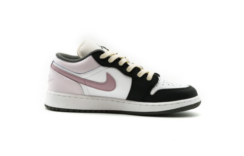 Jordan Air Jordan 1 Cushioning Slip Resistant Low top Vintage Basketball Shoes Unisex Lotus Color