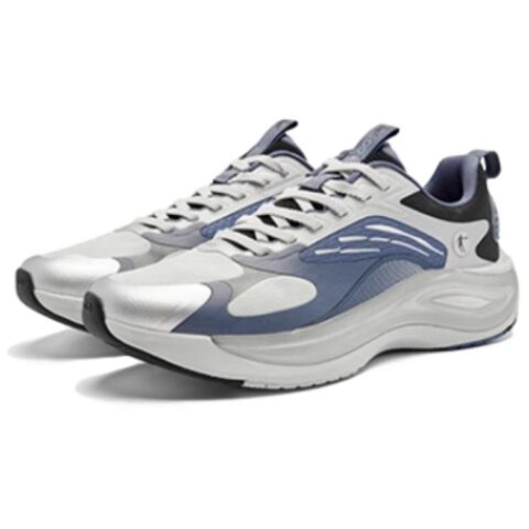 QIAODAN Cushioning Breathable Low top Running Shoes Men’s Gray Blue