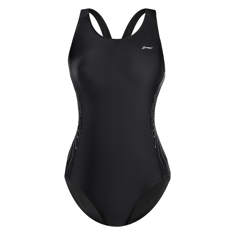 Li Ning Smoothly Glide One piece Swimsuit Women's Elegant Black