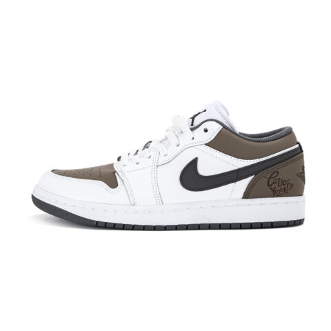 Jordan Air Jordan 1 Abrasion Resistant Abrasion Resistant Low top Vintage Basketball Shoes Unisex White