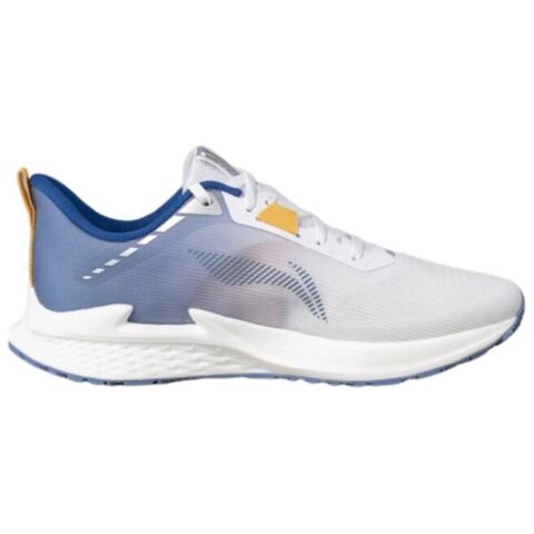 Li Ning Cushioning Slip Resistant Abrasion Resistant Low top Casual Running Shoes Men’s Lake Blue