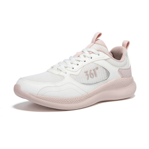 361° Cushioning Breathable Lightweight Low top Casual Running Shoes Women’s White Pink
