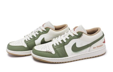 Jordan Air Jordan 1 Vintage Basketball Shoes Men’s Low Top White/Green
