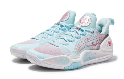 Li Ning Speed 9 Cushioning Slip Resistant Abrasion Resistant Support Low top Basketball Shoes Men’s Blue Pink