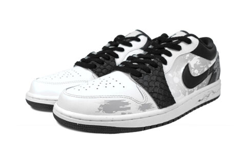 Jordan Air Jordan 1 Snake Warrior Leather Cushioning Slip Resistant Cushioning Slip Resistant Low top
