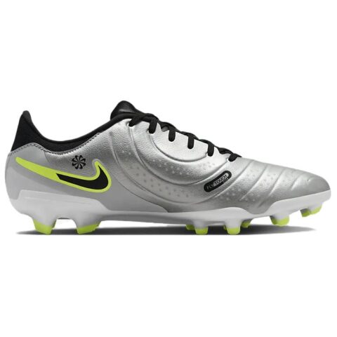 Nike Tiempo Legend 10 Academy Mg Metallic Silver Volt Black