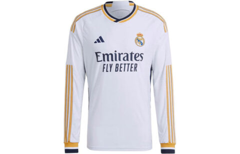 Adidas Real Madrid 23/24 Long Sleeve Home Jersey