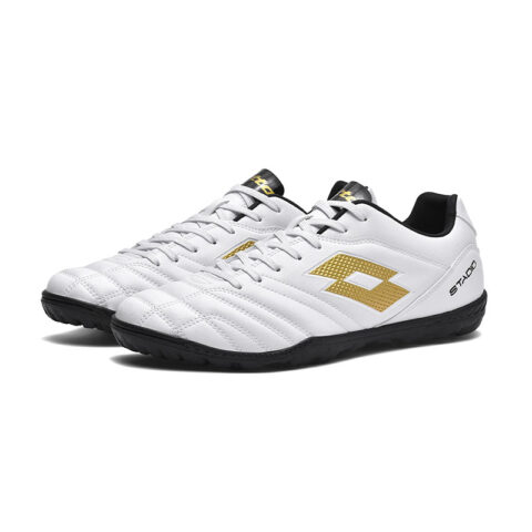 LOTTO TF Turf Coverage Abrasion Resistant Lightweight Soccer Shoes Men’s White