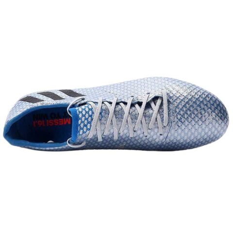 Adidas FG Firm Ground Slip Resistant Abrasion Resistant Soccer Shoes Men’s Silver Blue