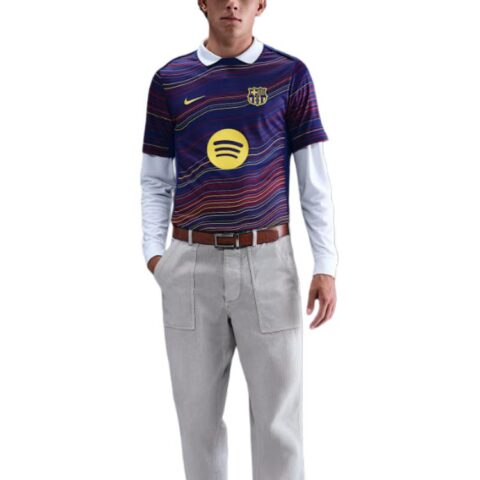 Nike Fc Barcelona Academy Pro Home Men's Nike Dri-FIT Soccer Pre-Match Short-Sleeve Top