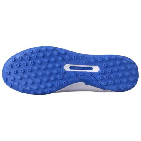 Li Ning Brocade TF Turf Artificial Turf Cushioning, Wear Resistant Soccer Shoes Men’s Blue White
