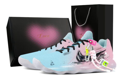 Nike Hyperdunk 2017 Starlight Fantasy, Heart Box Cushioning Coverage Support Low top Basketball Shoes Men’s