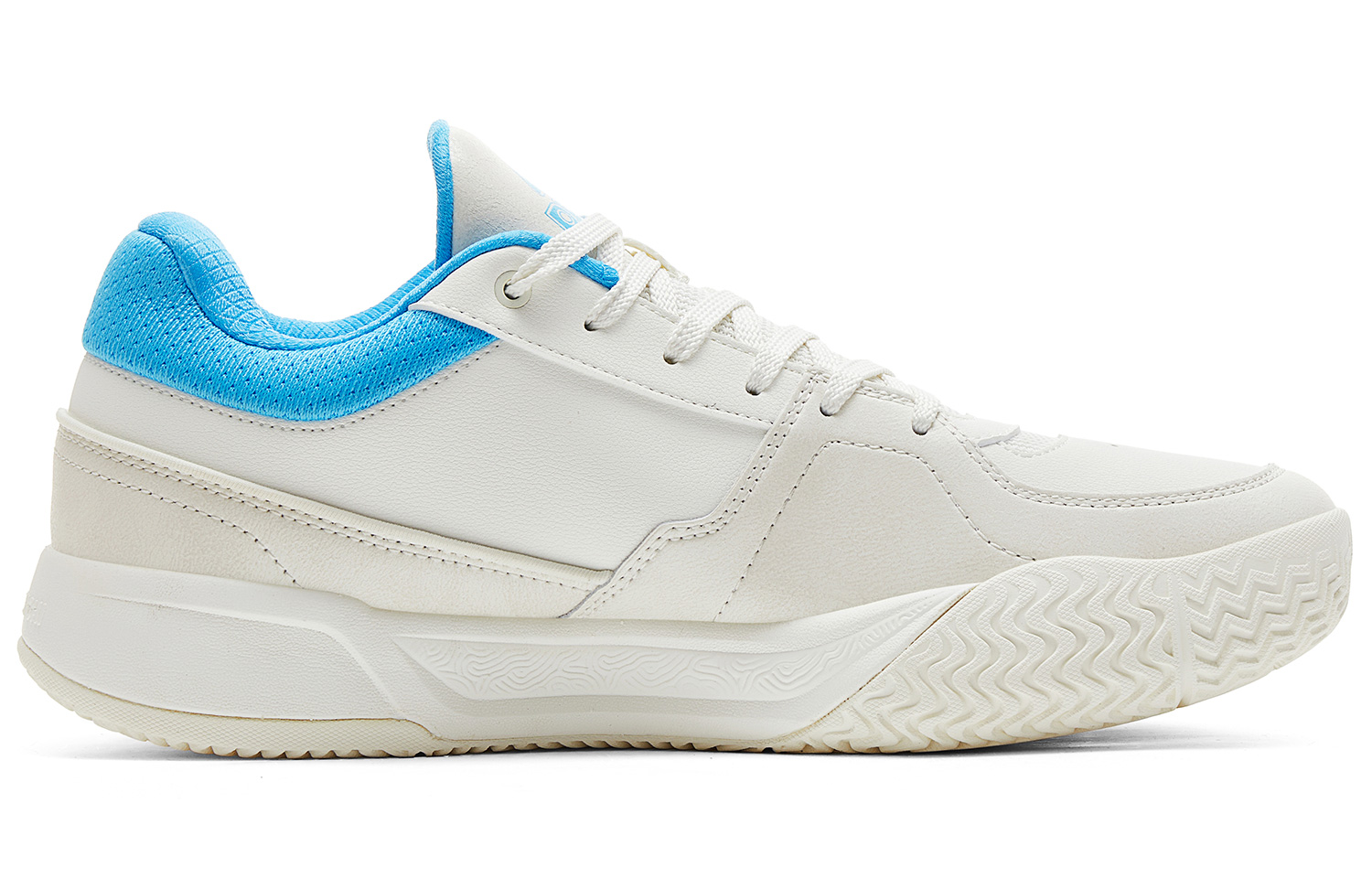 PEAK Taichi Oke Cushioning Rebound Abrasion Resistant Slip Resistant Low top Basketball Shoes Men’s Milk White Blue