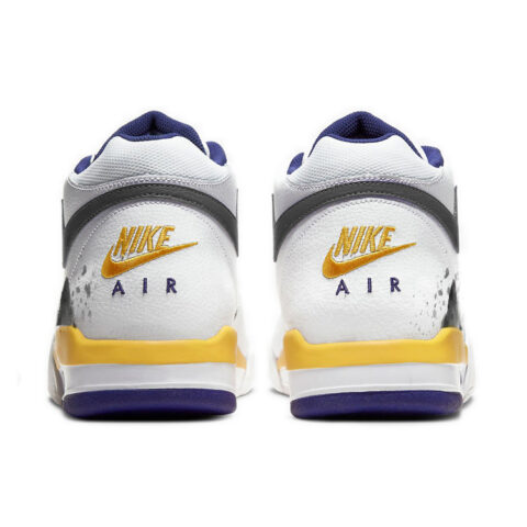 Nike Flight Legacy Slip Resistant And Breathable Mid top Vintage Basketball Shoes Men’s Yellow